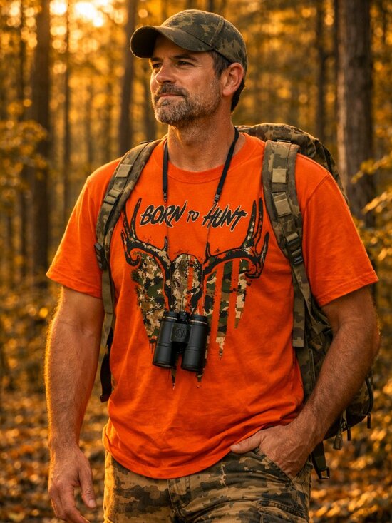 Lifestyle Classics Other - Born to Hunt Blaze Orange Tshirt